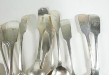 COLLECTION ANTIQUE SILVER SPOONS