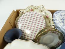 BOX LOT OF ASSORTED CHINA