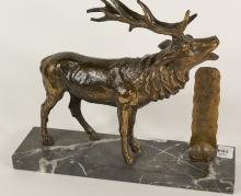 FIGURAL "ELK" THERMOMETER