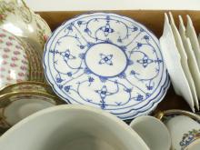 BOX LOT OF ASSORTED CHINA