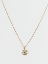 EMERALD & DIAMOND NECKLACE