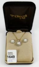 PENDANT NECKLACE & EARRINGS