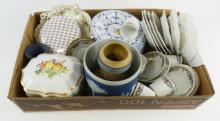 BOX LOT OF ASSORTED CHINA