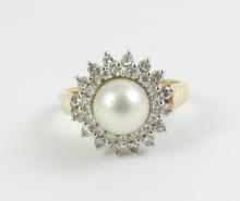 PEARL & DIAMOND RING