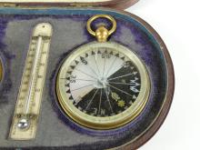 ANTIQUE POCKET TRAVEL WEATHER COMPENDIUM