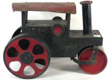 ANTIQUE PRESSED STEEL STEAM ROLLER