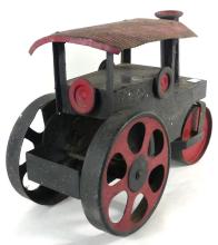 ANTIQUE PRESSED STEEL STEAM ROLLER