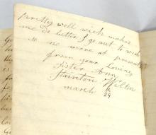19TH CENTURY HANDWRITTEN LETTER