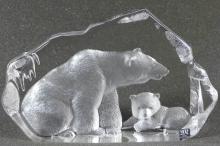 MATS JONASSON CRYSTAL SCULPTURES