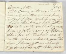 19TH CENTURY HANDWRITTEN LETTER