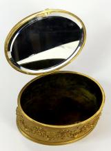 ANTIQUE OVAL TOILETTE BOX