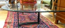 DESIGNER GLASS TEAR DROP COFFEE TABLE