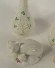 FOUR PIECES OF BELLEEK