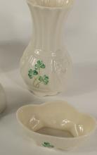 FOUR PIECES OF BELLEEK