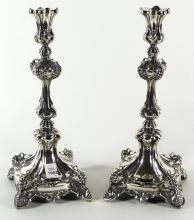 PAIR ANTIQUE CANDLESTICKS