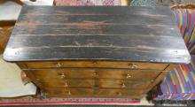 ANTIQUE WALNUT CHEST OF DRAWERS