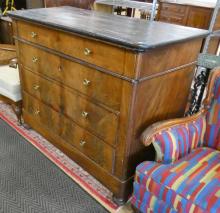 ANTIQUE WALNUT CHEST OF DRAWERS