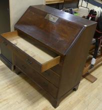 OAK SLANT-FRONT DESK