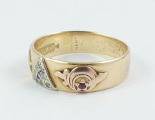 MASONIC GOLD BAND