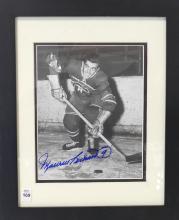 AUTOGRAPHED MAURICE RICHARD PHOTO