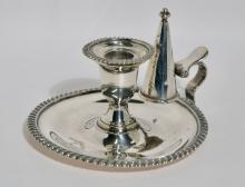 SHEFFIELD PLATE CANDLESTICK