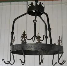 WROUGHT IRON HANGING RACK