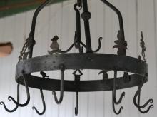 WROUGHT IRON HANGING RACK