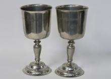 SCOTTISH PEWTER CHALICES
