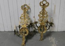 PAIR OF WALL SCONCES