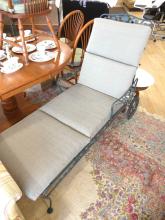 WROUGHT IRON PATIO CHAISE