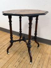 BURL WALNUT PARLOUR TABLE