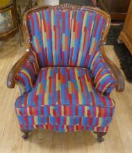 VINTAGE WALNUT ARMCHAIR