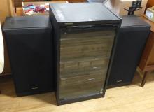 TECHNICS STEREO SYSTEM IN CABINET