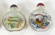 5 CHINESE SNUFF BOTTLES