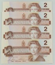 1986 ISSUE CANADIAN $2 BILLS