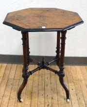 BURL WALNUT PARLOUR TABLE