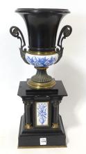 FRENCH BLACK MARBLE URN