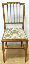 SATINWOOD SIDE CHAIR