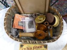 BASKET OF COLLECTIBLES