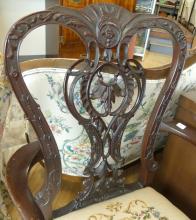 ANTIQUE CHIPPENDALE ARMCHAIR