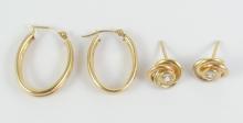 2 PAIRS EARRINGS