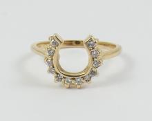 DAINTY "HORSESHOE" RING