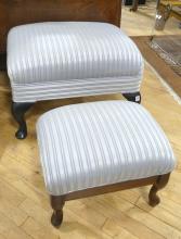 TWO FOOTSTOOLS