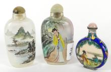 3 CHINESE SNUFF BOTTLES