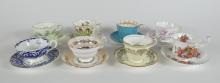 12 ENGLISH CUPS & SAUCERS