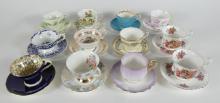 12 ENGLISH CUPS & SAUCERS