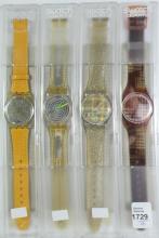 4 NEW SWATCH WRISTWATCHES