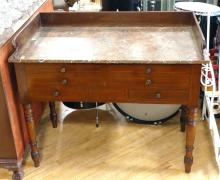 MARBLE TOP WASHSTAND