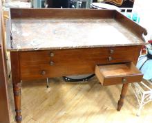 MARBLE TOP WASHSTAND