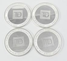 4 FINE SILVER COINS - no tax